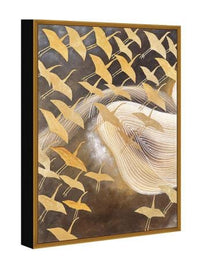 Chic Home Flying Birds 1 Piece Framed Wrapped Canvas Wall Art Giclee Print Swooping Cranes 