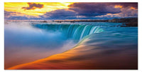 Chic Home Free Fall 1 Piece Wrapped Canvas Wall Art Giclee Print Edge of a Waterfall 