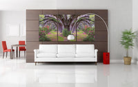 Chic Home Lavender Cherry 3 Piece Set Wrapped Canvas Wall Art Giclee Print Garden in Woods 20" x 40.5"
