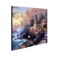Chic Home Light House 1 Piece Wrapped Canvas Wall Art Giclee Print Lighthouse by the Sea 