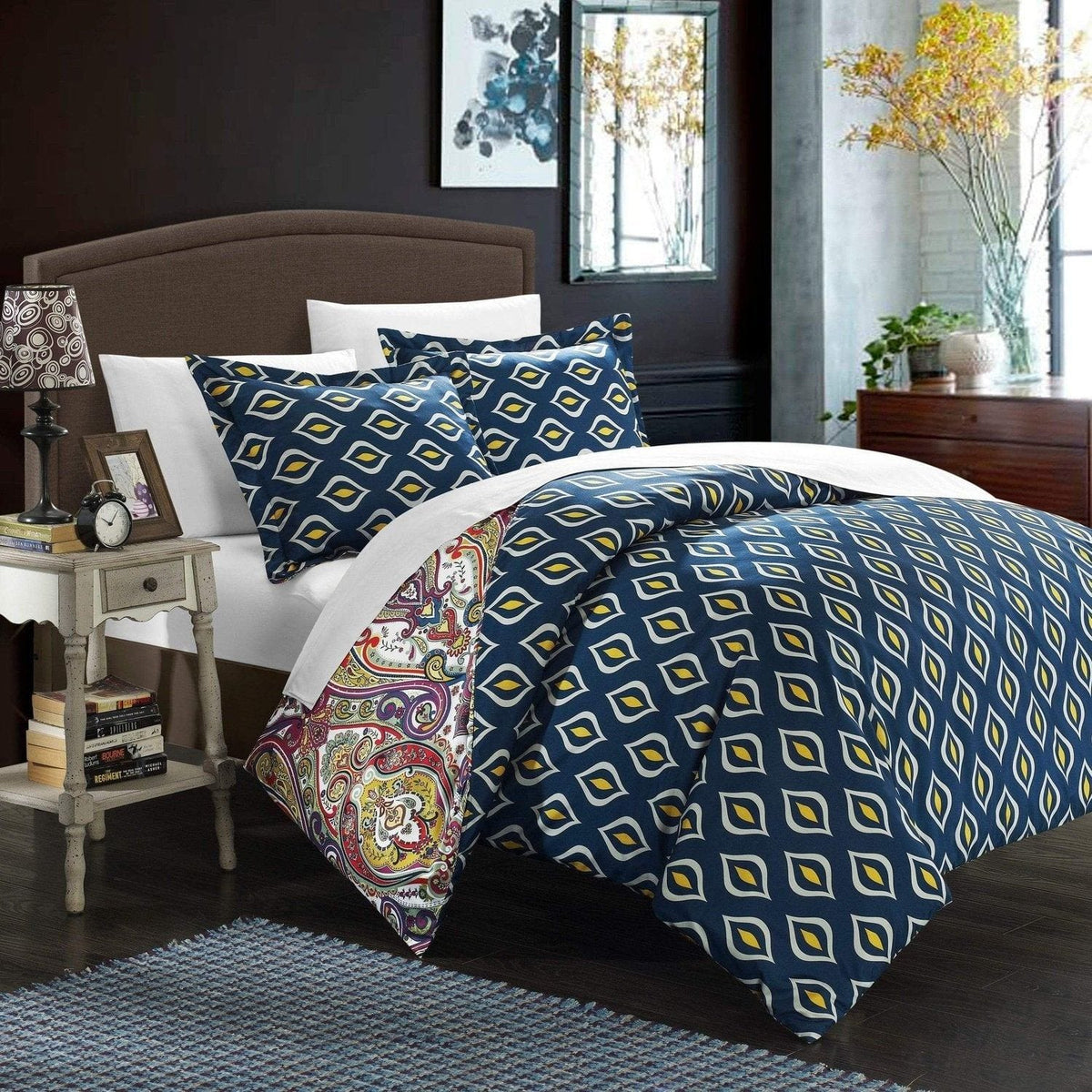 Chic Home Delhi 7 Piece Boho Duvet Cover Set 