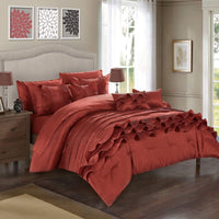 Chic Home Denver 10 Piece Ruffled Comforter Set 