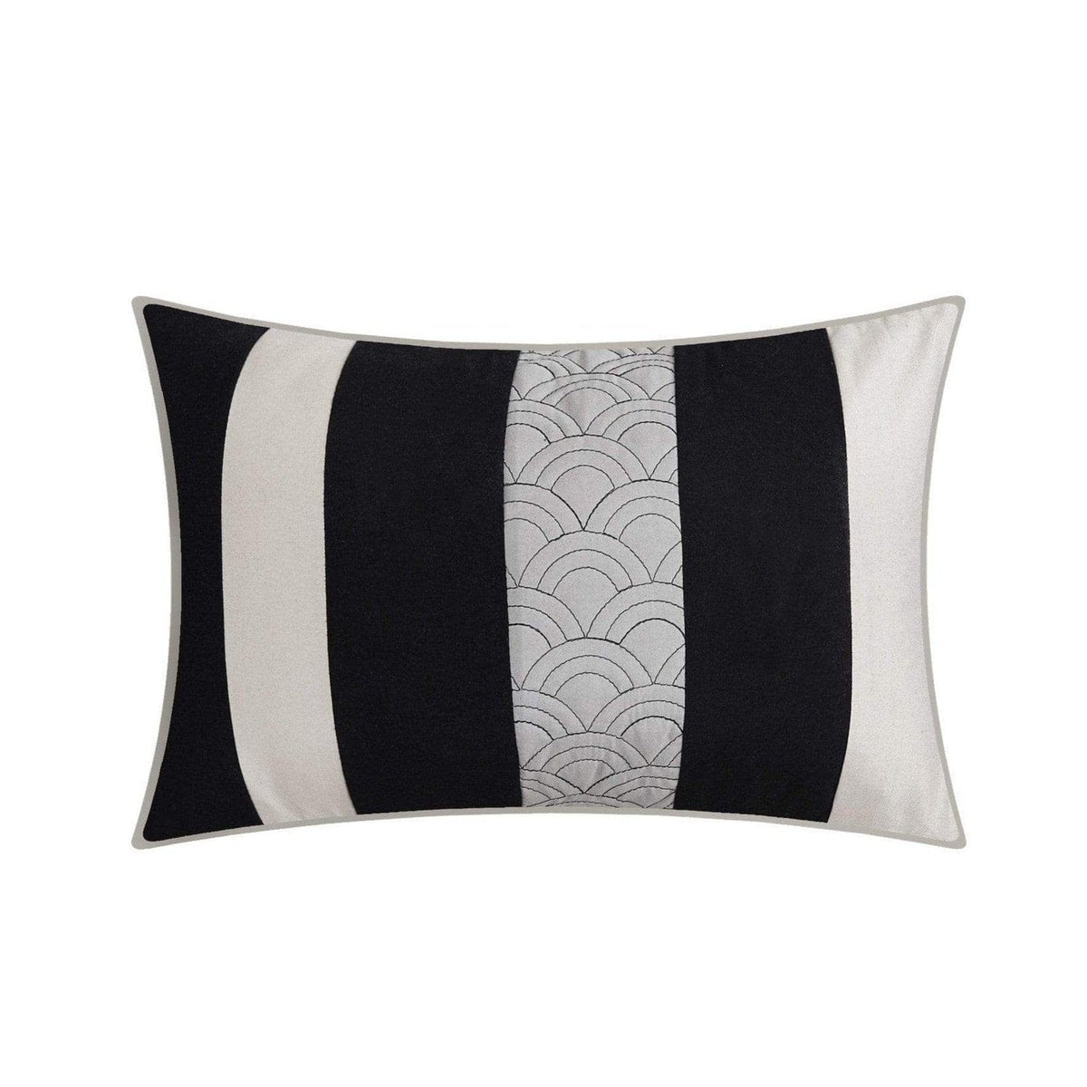 Chic Home Diamante 12 Piece Color Block Comforter Set 