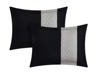 Chic Home Diamante 12 Piece Color Block Comforter Set 