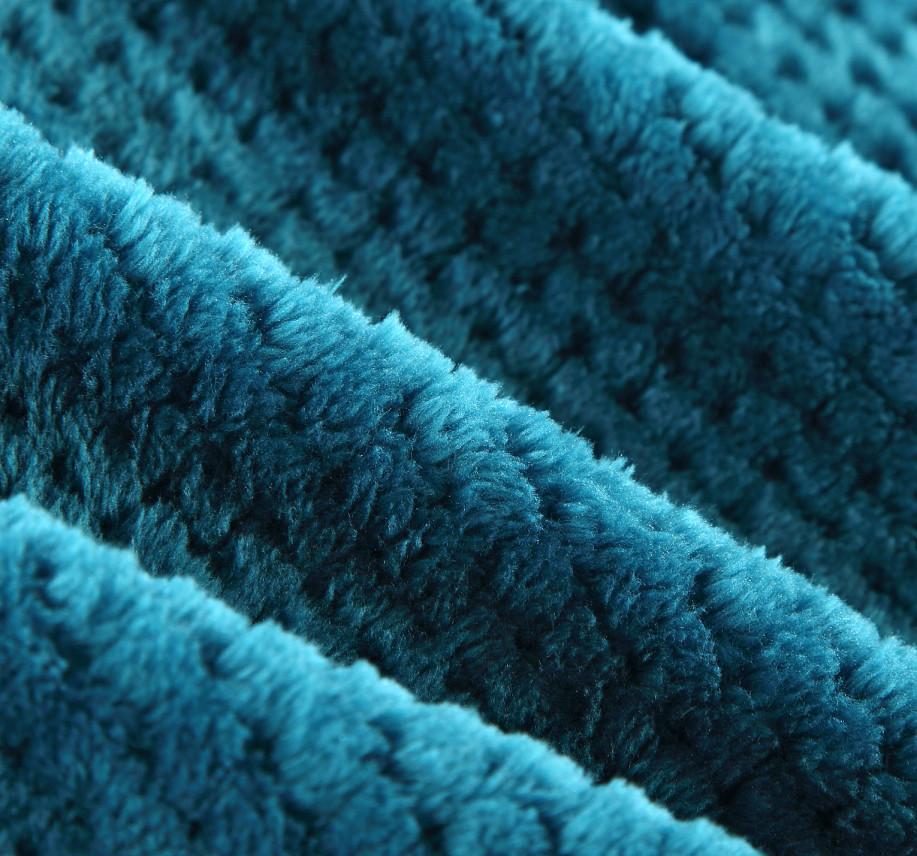 Chic Home Dijon Faux Fur Waffle Textured Throw Blanket 