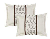 Chic Home Dinah 24 Piece Color Block Comforter Set Beige