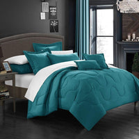 Chic Home Donna 11 Piece Comforter Set Teal