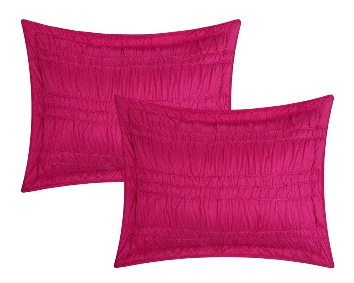 Chic Home Dreamer 3 Piece Ruffled Quilt Set 