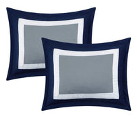 Chic Home Duke 10 Piece Color Block Comforter Set 