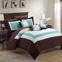 Chic Home Duke 10 Piece Color Block Comforter Set 