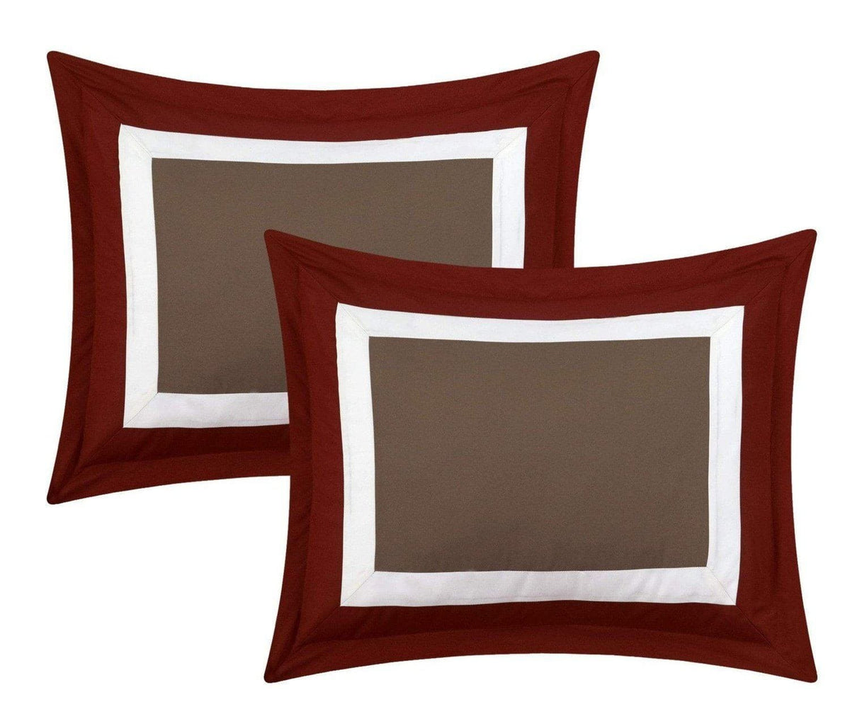 Chic Home Duke 10 Piece Color Block Comforter Set 