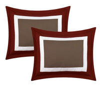 Chic Home Duke 10 Piece Color Block Comforter Set 