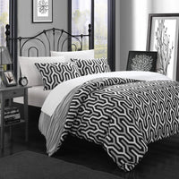 Chic Home Elissa 3 Piece Reversible Duvet Cover Set 