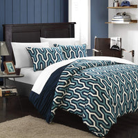Chic Home Elissa 3 Piece Reversible Duvet Cover Set 
