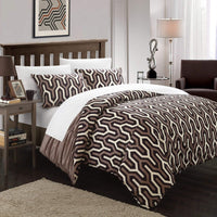 Chic Home Elissa 7 Piece Reversible Duvet Cover Set 