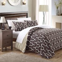 Chic Home Elissa 7 Piece Reversible Duvet Cover Set 