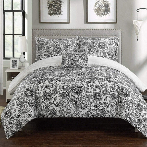Chic Home Eliza 8 Piece Floral Duvet Cover Set 