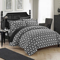 Chic Home Elizabeth 3 Piece Reversible Duvet Cover Set 