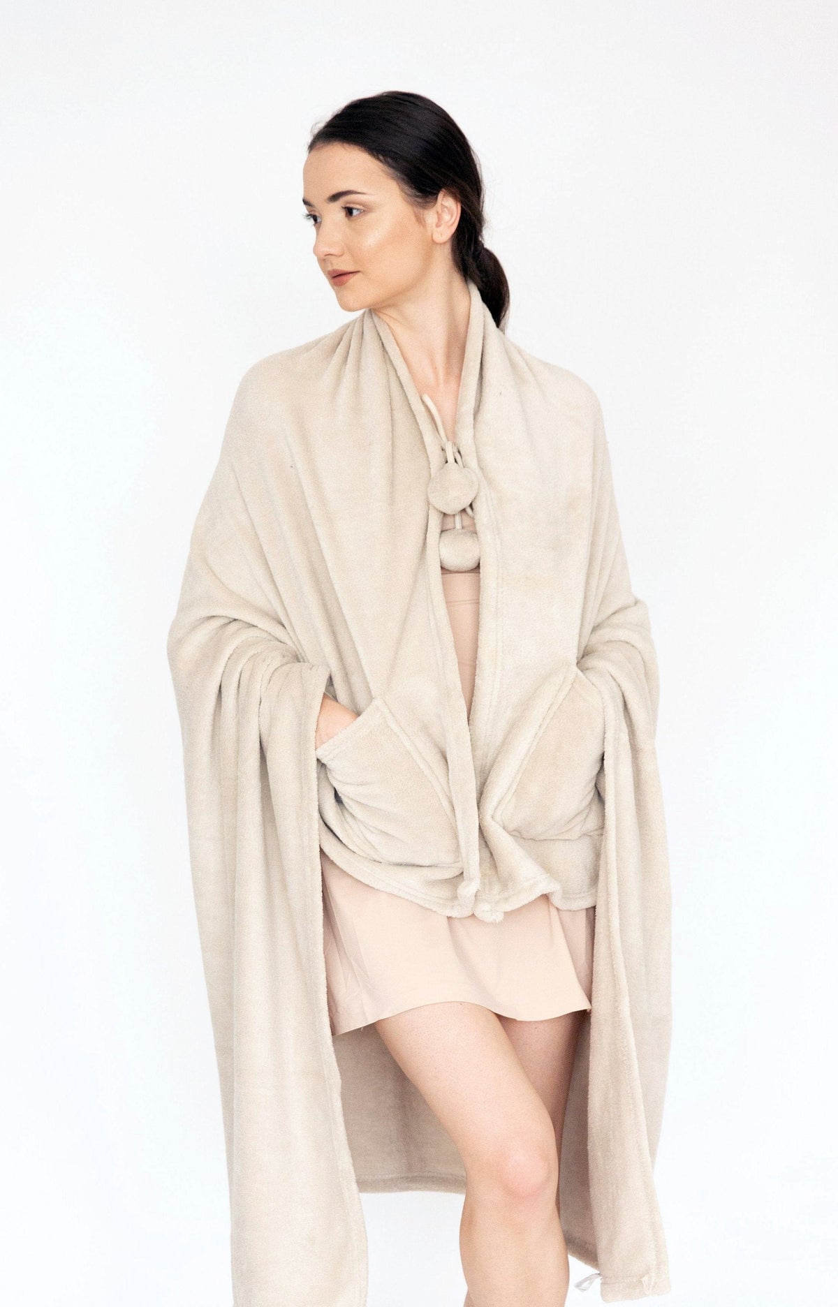 Chic Home Elke Plush Faux Fur Fleece Wrap 