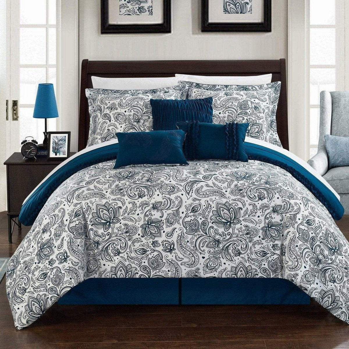 Chic Home Elle 11 Piece Reversible Comforter Set 
