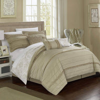 Chic Home Elle 11 Piece Reversible Comforter Set Beige
