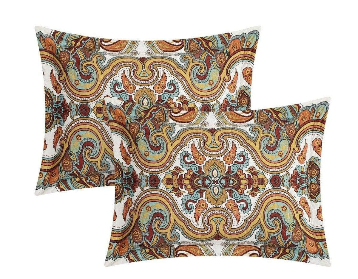 Chic Home Ember 4 Piece Cotton Quilt Set 