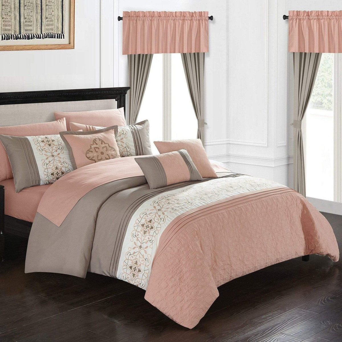 Chic Home Emily 20 Piece Floral Comforter Set 