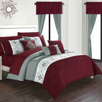 Chic Home Emily 20 Piece Floral Comforter Set 