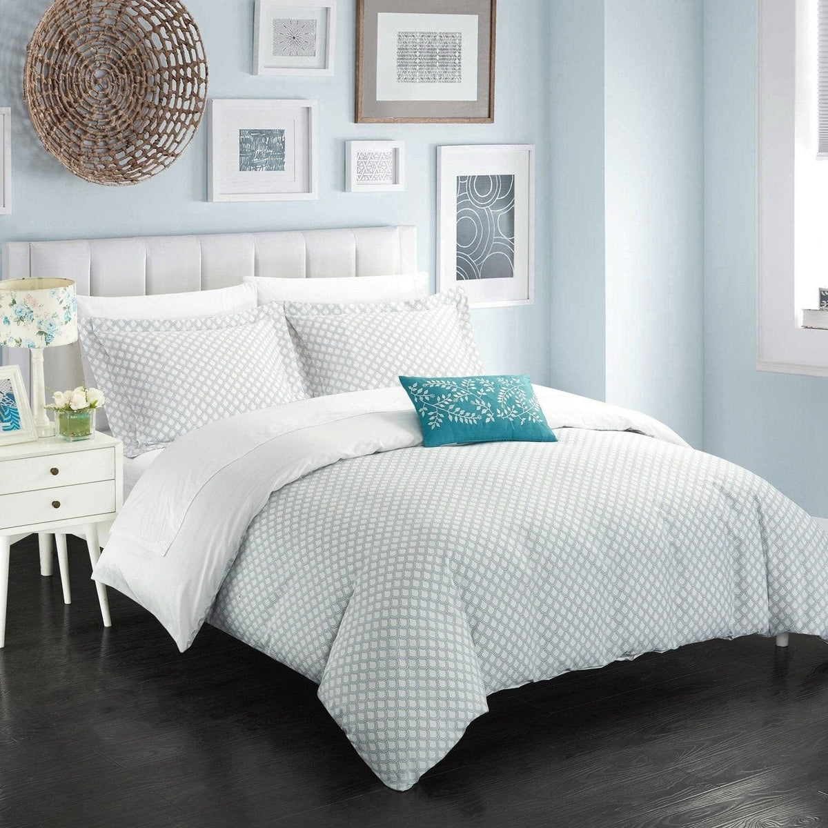 Chic Home Enchanted Garden 4 Piece Cotton Duvet Cover Set 