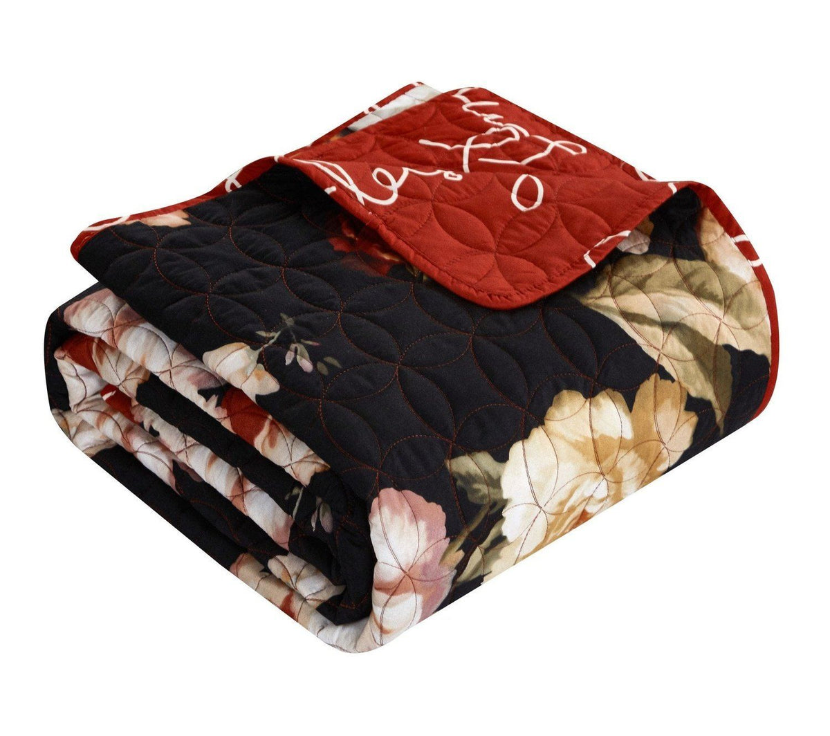 Chic Home Euphemia 8 Piece Floral Quilt Set 