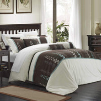 Chic Home Evan 8 Piece Floral Comforter Set 