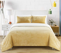 Chic Home Evie 7 Piece Blanket Set Ultra Plush Micro Mink Patchwork Stitched Bed in a Bag 