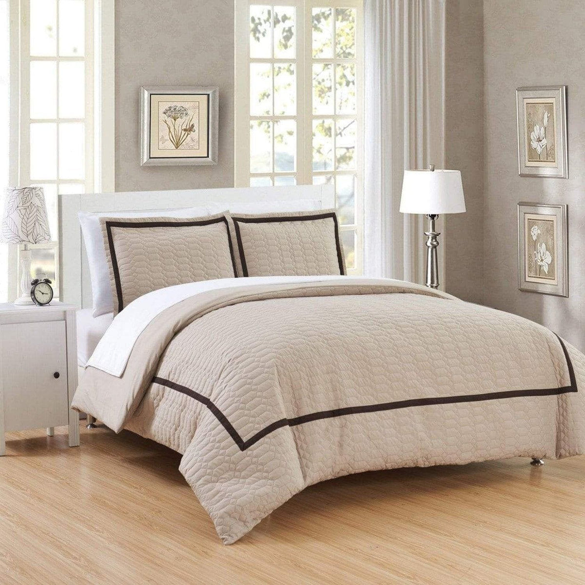 Chic Home Faige 7 Piece Hotel Duvet Cover Set 