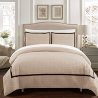 Chic Home Faige 7 Piece Hotel Duvet Cover Set Beige
