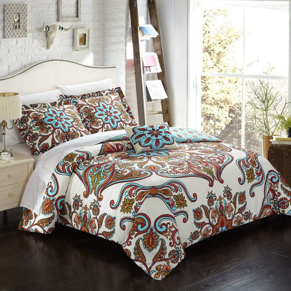 Chic Home Feinch 4 Piece Boho Duvet Cover Set Queen