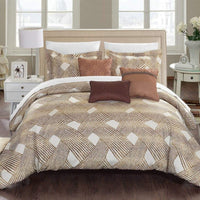 Chic Home Fiorella 10 Piece Jacquard Comforter Set 