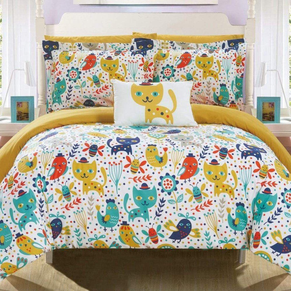 Chic Home Flopsy 8 Piece Animal Comforter Set Yellow