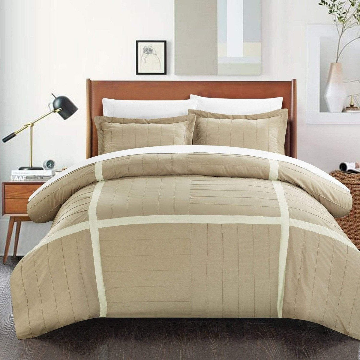 Chic Home Giselle 3 Piece Patchwork Duvet Cover Set 