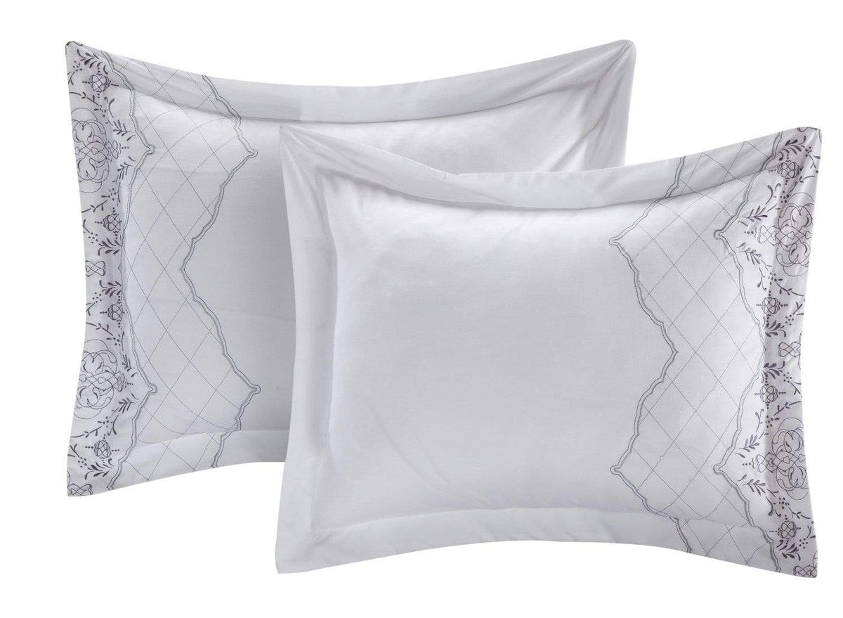 Chic Home Grace 8 Piece Embroidered Comforter Set 