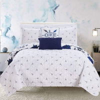 Chic Home Grand Palais 5 Piece Reversible Quilt Set 