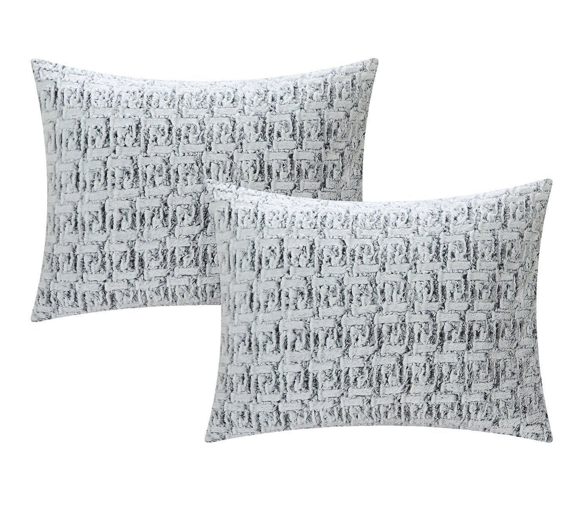 Chic Home Greece 3 Piece Faux Fur Comforter Set 
