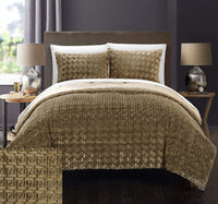 Chic Home Greece 7 Piece Faux Fur Comforter Set 