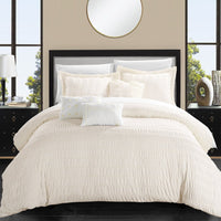 Chic Home Hadassah 10 Piece Striped Comforter Set 
