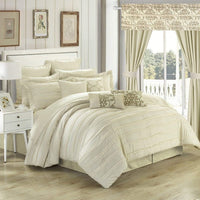 Chic Home Hailee 24 Piece Reversible Comforter Set Beige