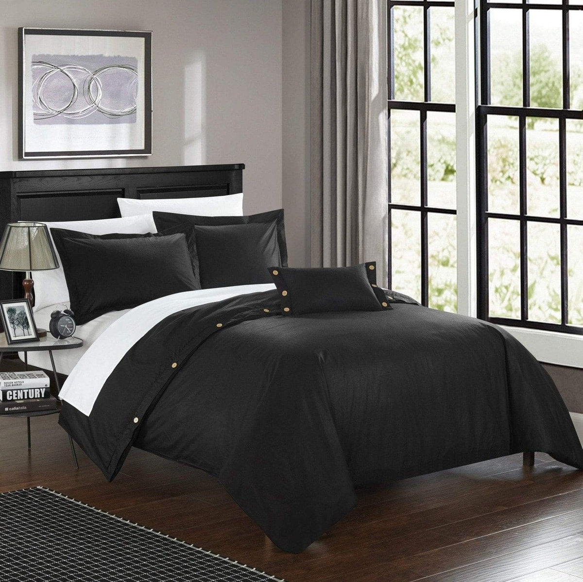 Chic Home Hartford 8 Piece Cotton Duvet Cover Set 