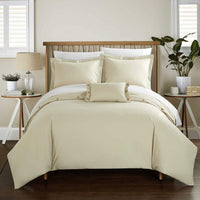 Chic Home Hartford 8 Piece Cotton Duvet Cover Set Beige
