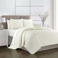 Chic Home Hayden 8 Piece Box Stitched Quilt Set 