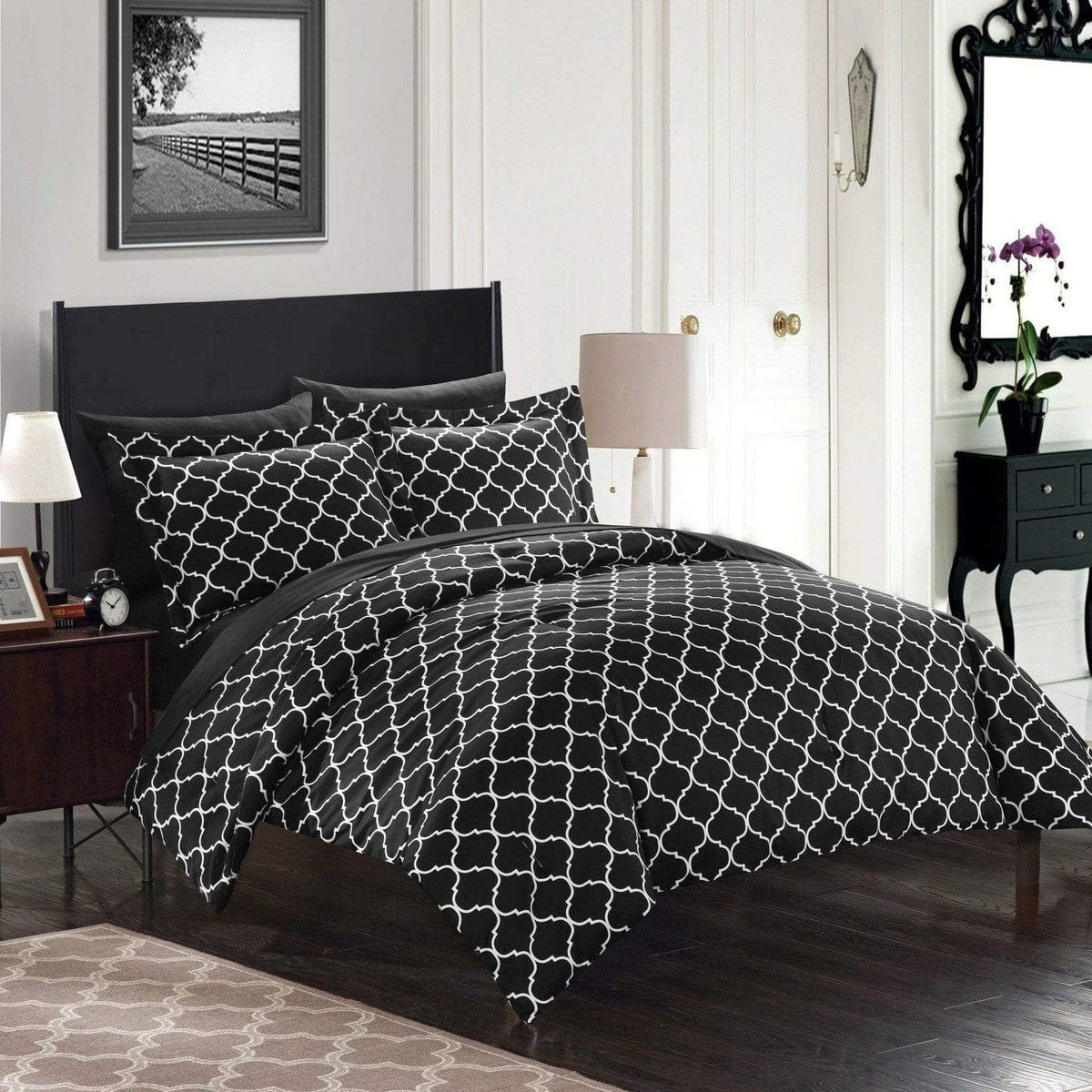 Chic Home Heather 7 Piece Reversible Comforter Set 
