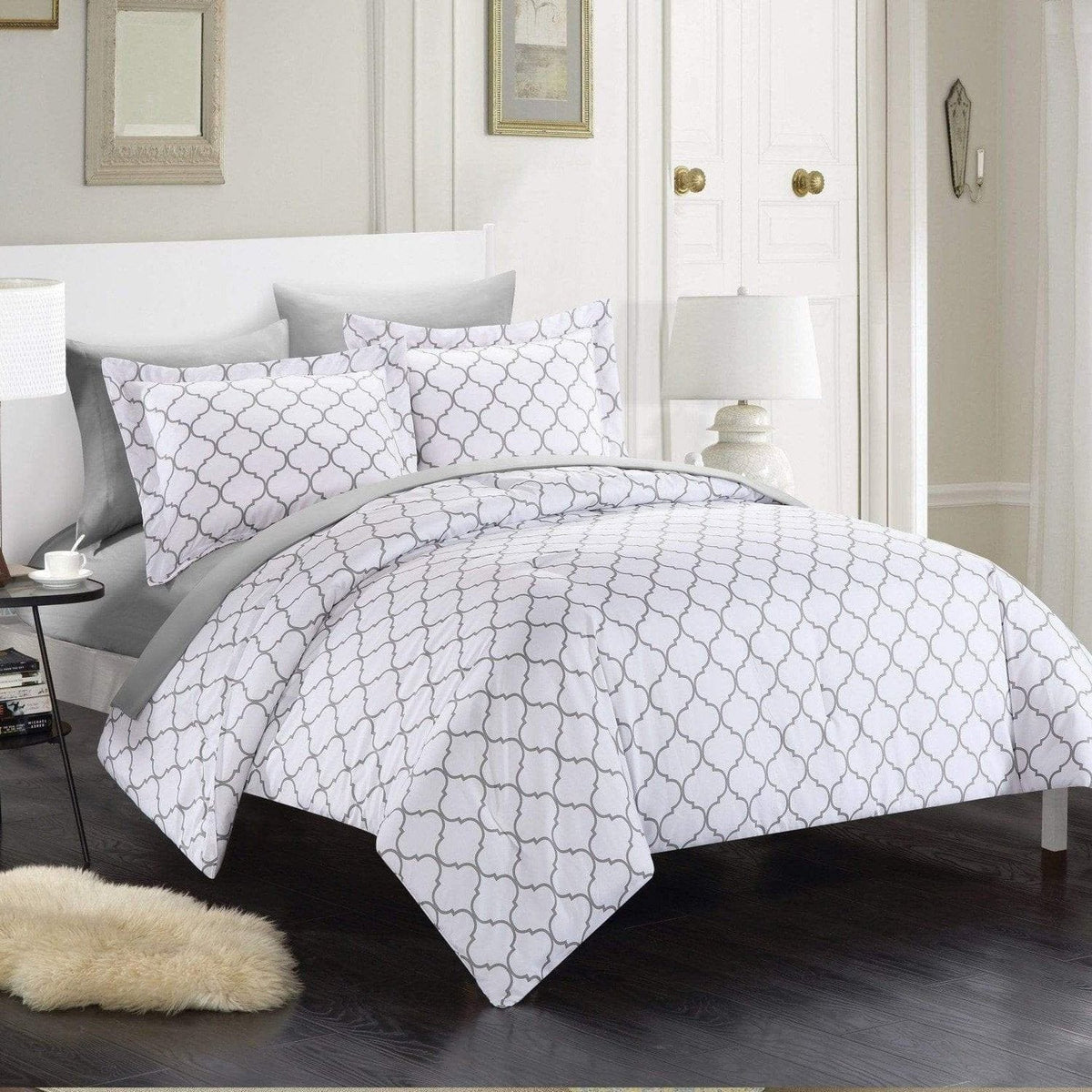 Chic Home Heather 7 Piece Reversible Comforter Set 