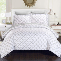 Chic Home Heather 7 Piece Reversible Comforter Set Grey